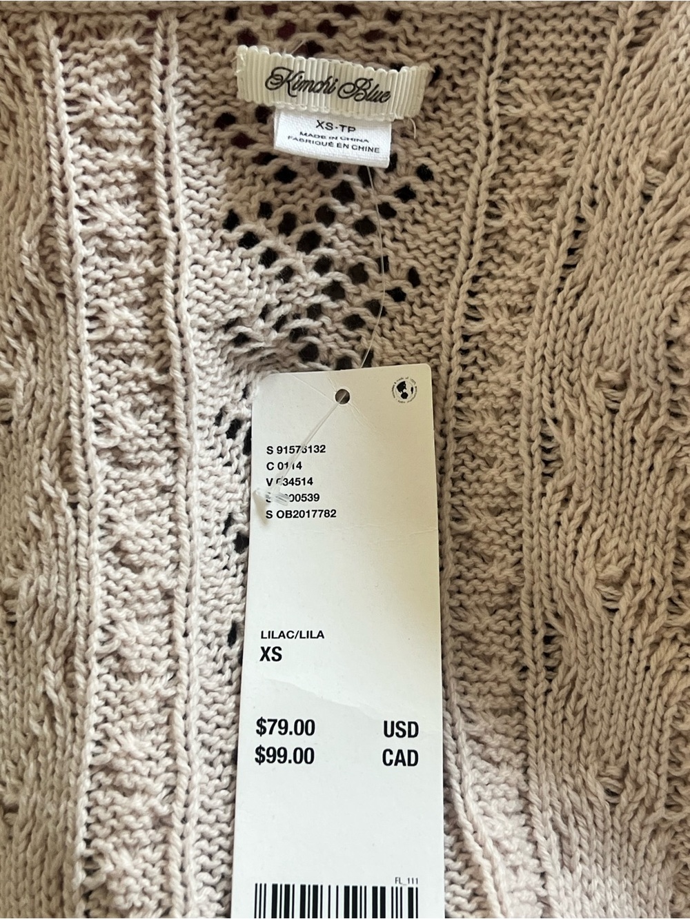 Light Pink Ruffle-Trim Knit Cropped Sweater - Picture 6 of 6